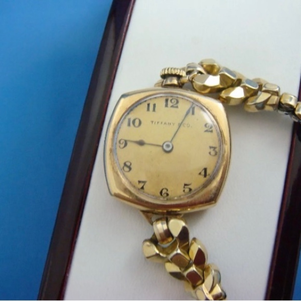 Tiffany Waltham watch, circa 1920’s 24mm 14k Yellow Gold